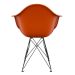 Cadeira Eames Arm Eiffel Terracota e Preta