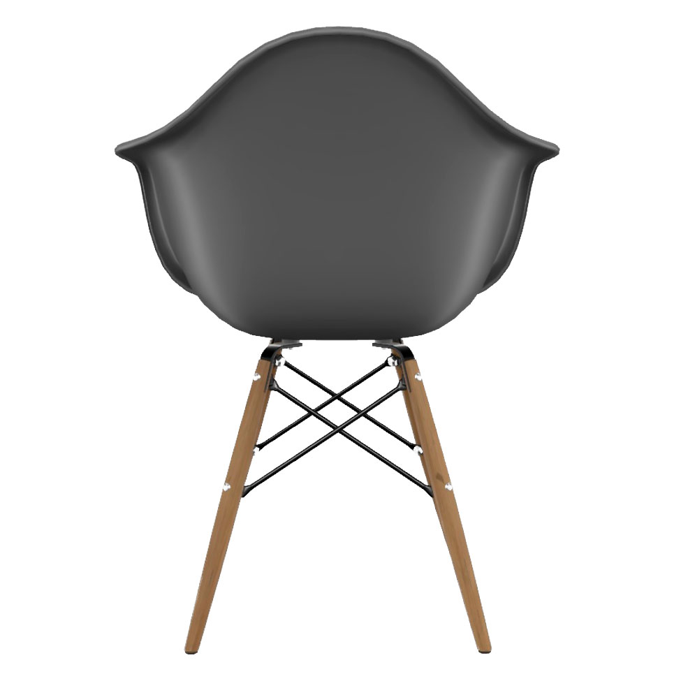 Cadeira Eames Arm Konkret e Madeira
