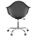 Cadeira Eames Arm Office Konkret e Cromada