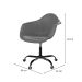 Cadeira Eames Arm Office Konkret e Preta