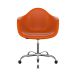 Cadeira Eames Arm Office Terracota e Cromada