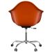 Cadeira Eames Arm Office Terracota e Cromada