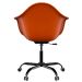 Cadeira Eames Arm Office Terracota e Preta