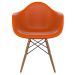 Cadeira Eames Arm Terracota e Madeira