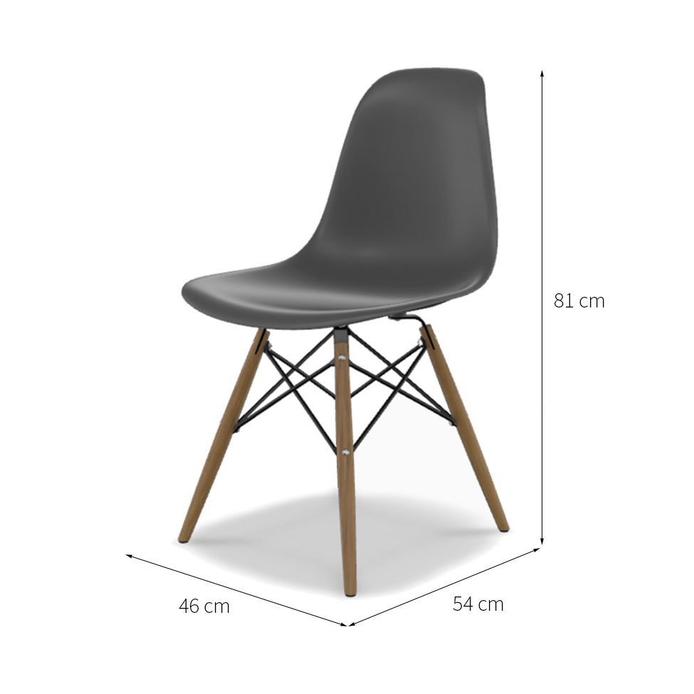 Cadeira Eames DSW Konkret e Madeira