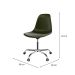 Cadeira Eames Office Verde Musgo e Cromada