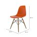 Cadeira Eames Terracota e Madeira