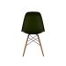 Cadeira Eames Verde Musgo e Madeira
