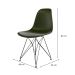 Cadeira Eames Verde Musgo e Preta