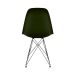 Cadeira Eames Verde Musgo e Preta