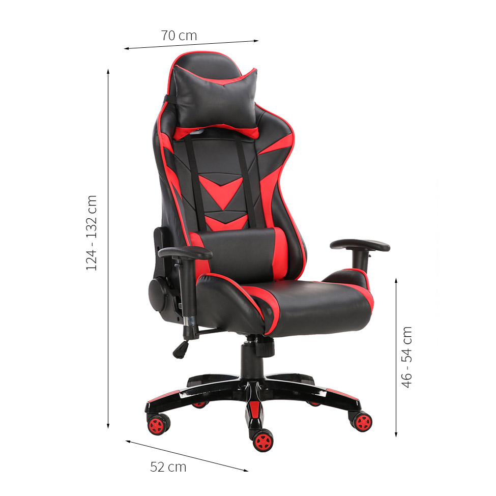 Cadeira Gamer Craft Preta e Vermelha