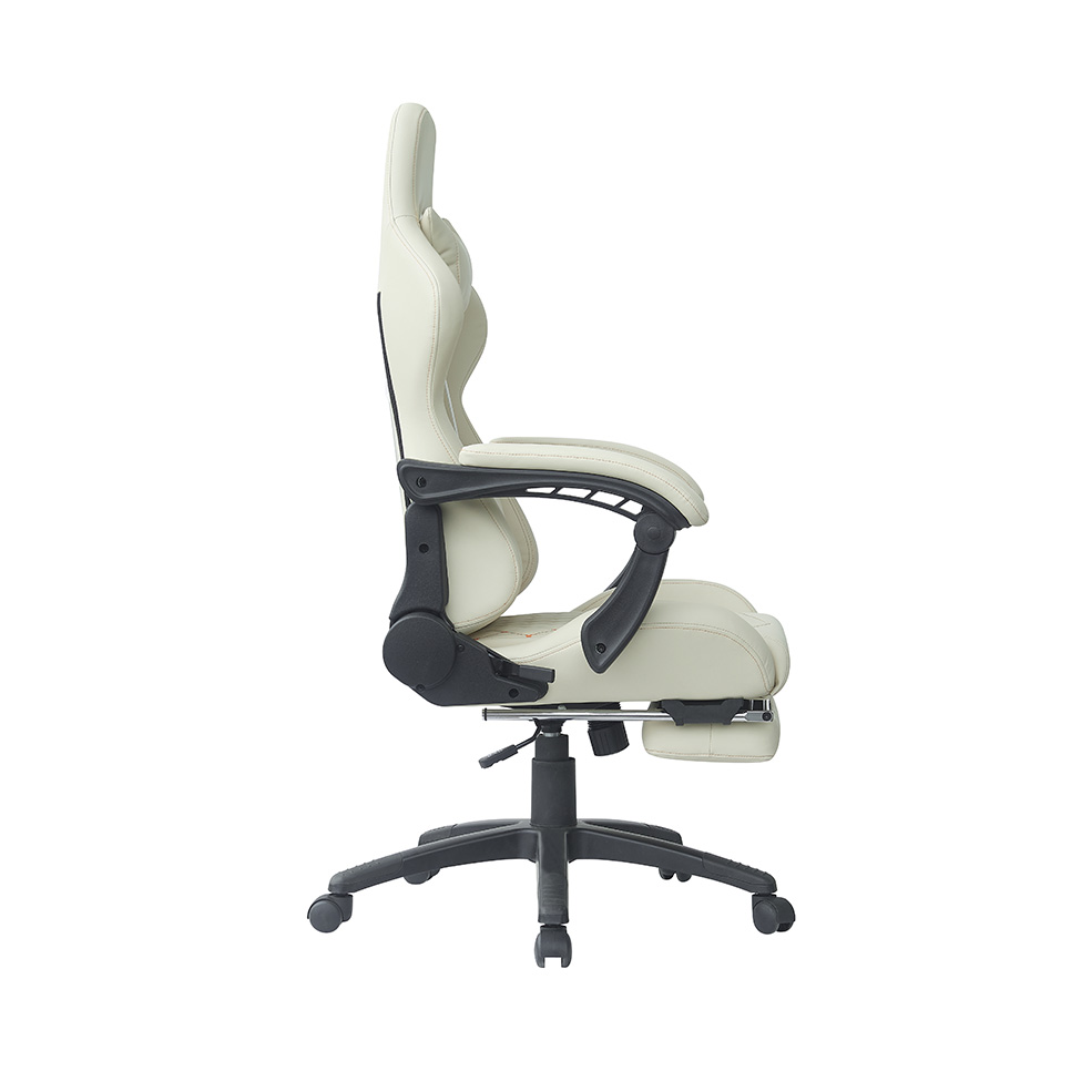Cadeira Gamer Creed Creme e Laranja