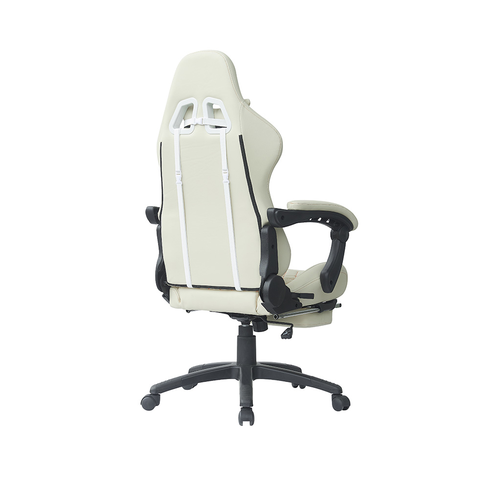 Cadeira Gamer Creed Creme e Laranja