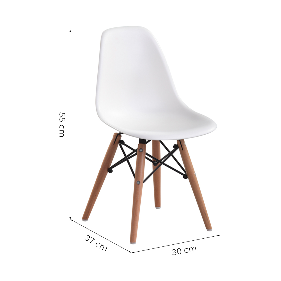 Cadeira Infantil Eames Branca