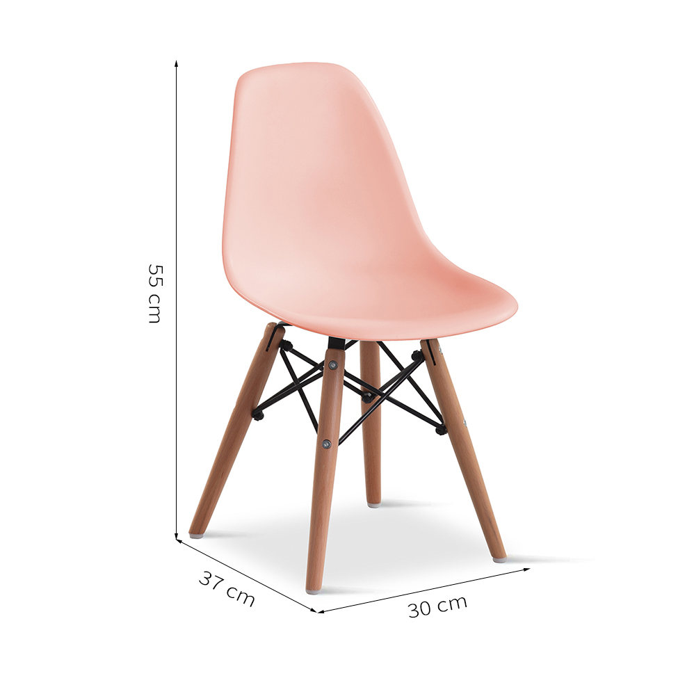 Cadeira Infantil Eames Rosa