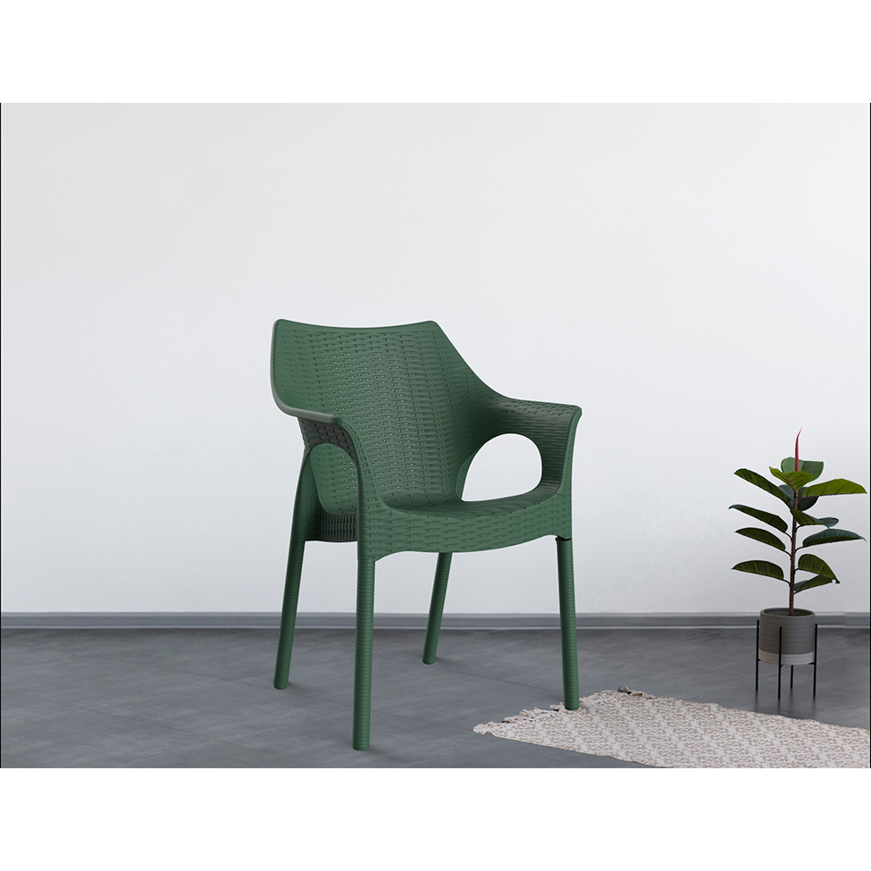 Cadeira Relic com Braço Verde Alecrim