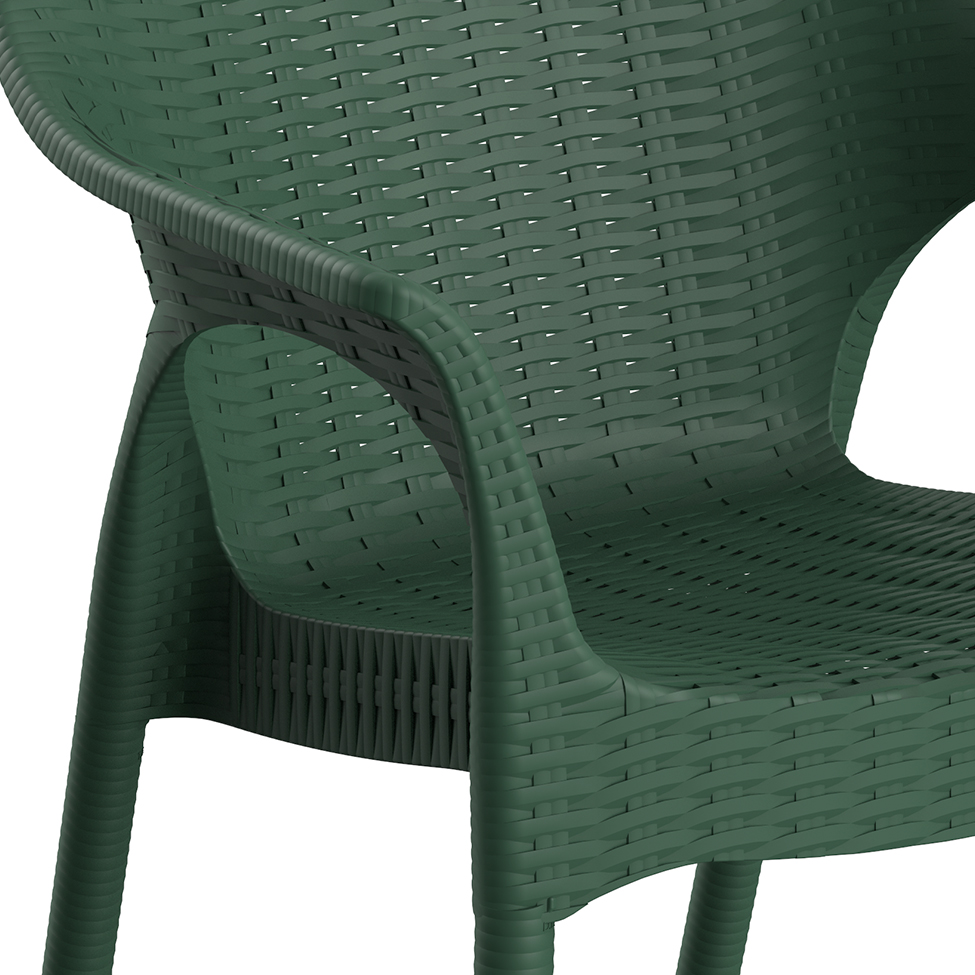 Cadeira Relic com Braço Verde Alecrim