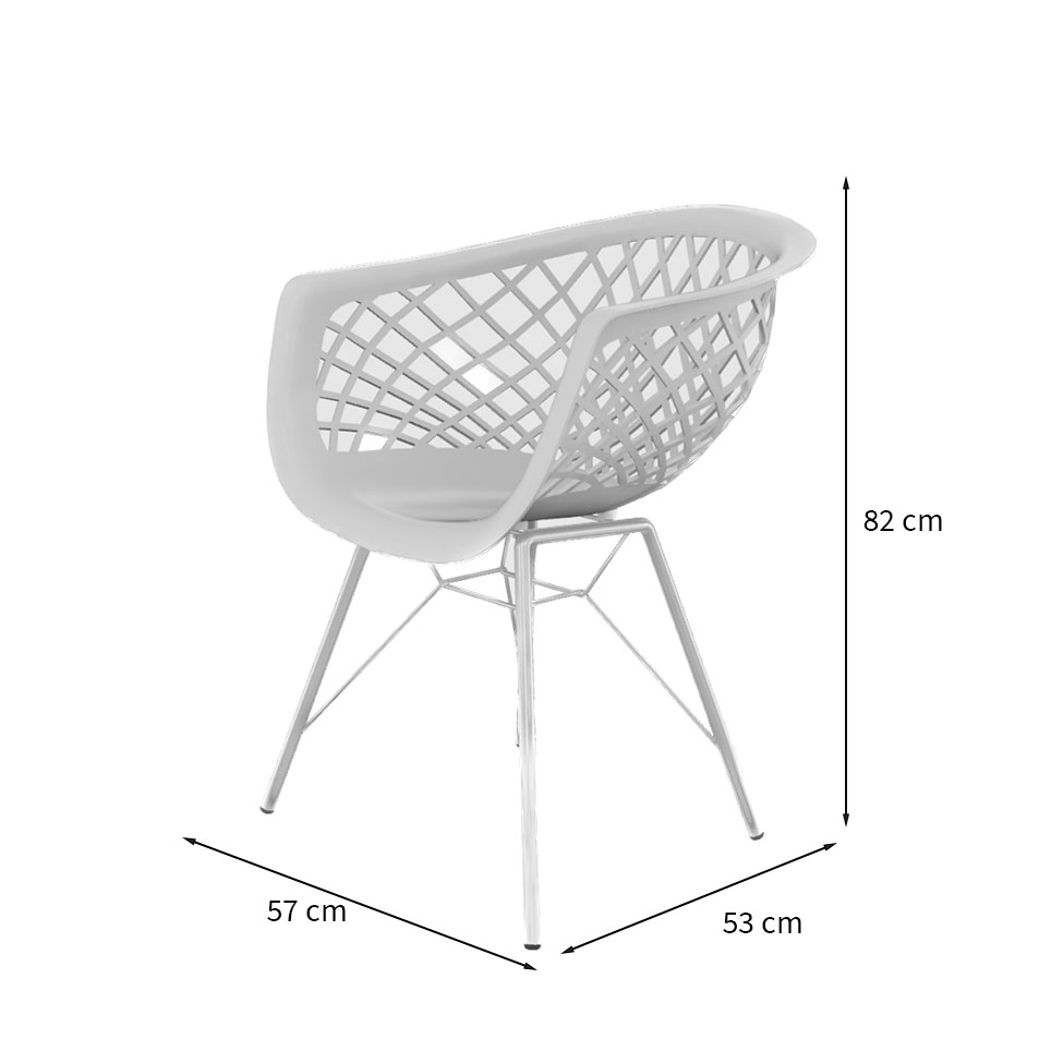 Cadeira Web Steel Branca