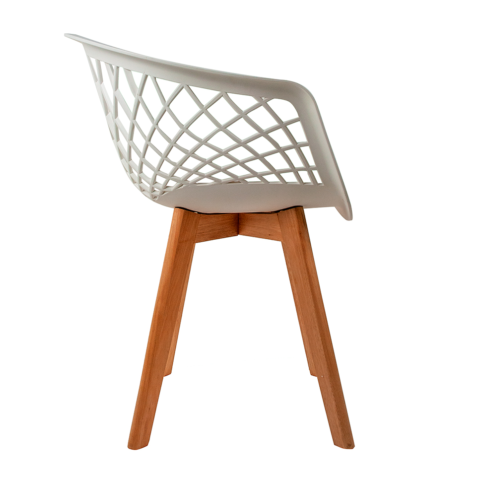 Cadeira Web Wood Branca