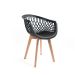 Cadeira Web Wood Preta