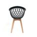 Cadeira Web Wood Preta