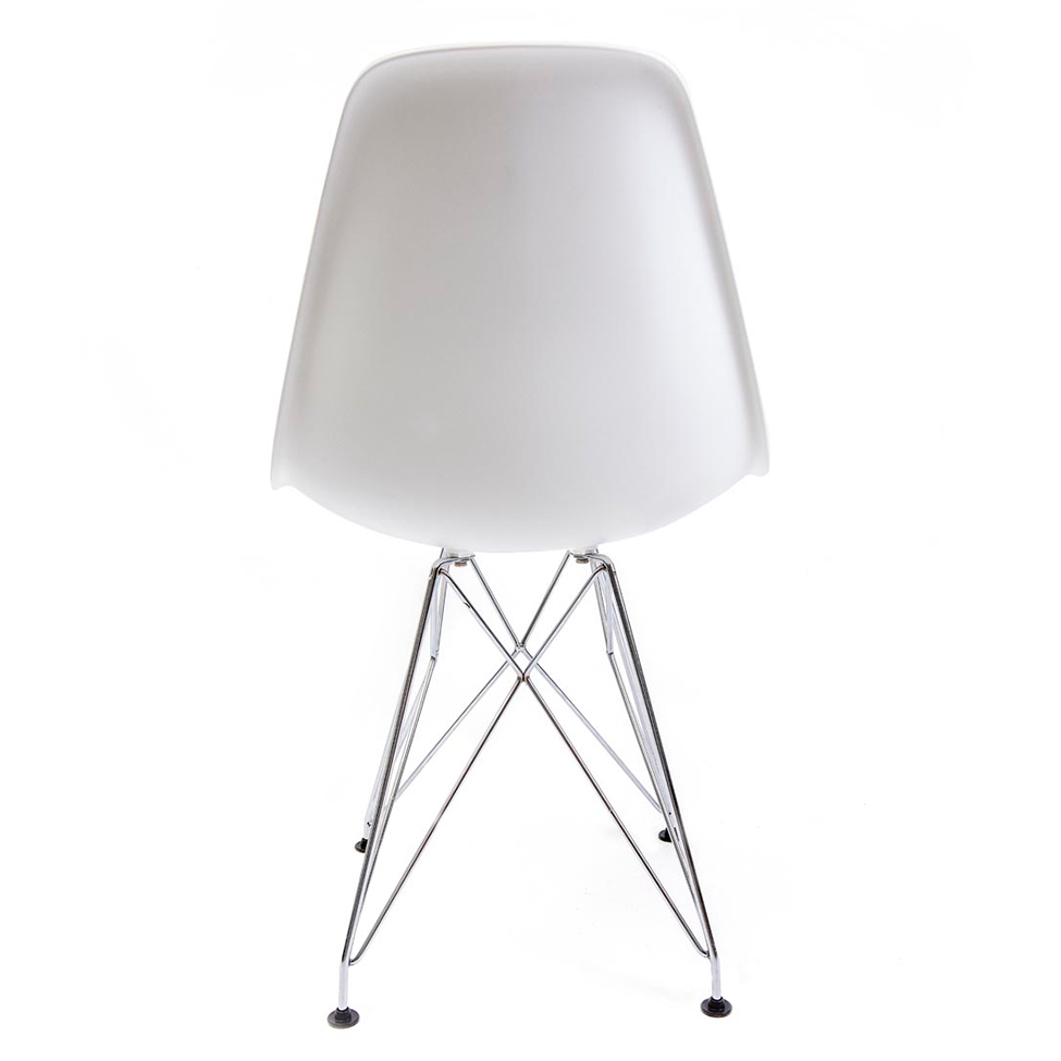 Cadeira de Cozinha Eames Cromada e Branca