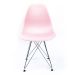 Cadeira de Cozinha Eames Cromada e Rosa