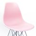 Cadeira de Cozinha Eames Cromada e Rosa