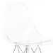 Cadeira de Cozinha Eames Cromada e Transparente