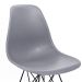 Cadeira de Cozinha Eames Preta e Cinza