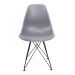 Cadeira de Cozinha Eames Preta e Cinza