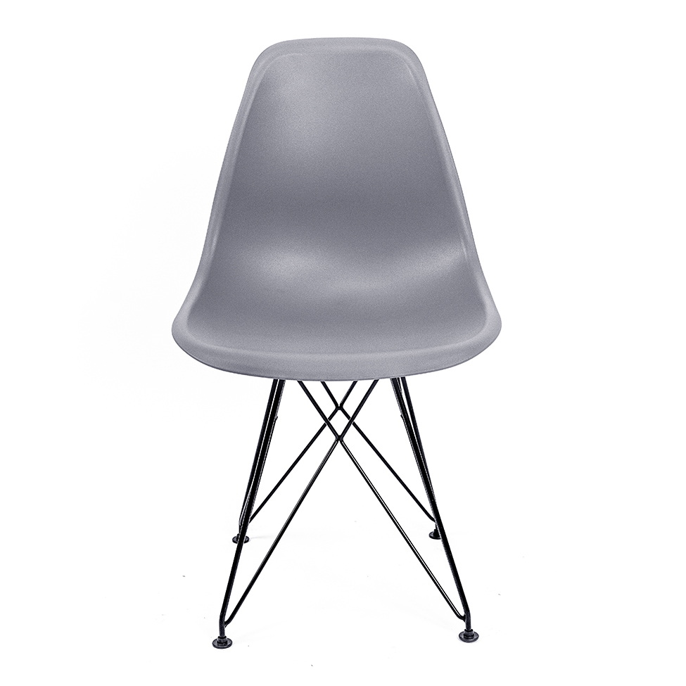 Cadeira de Cozinha Eames Preta e Cinza