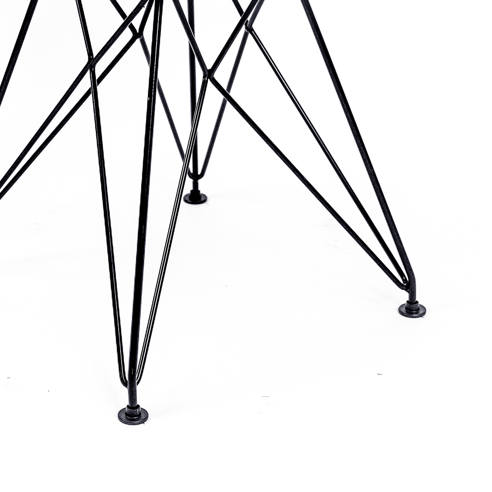 Cadeira de Cozinha Eames Preta e Cinza