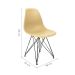 Cadeira de Cozinha Eames Preta e Fendi