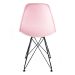 Cadeira de Cozinha Eames Preta e Rosa
