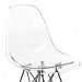 Cadeira de Cozinha Eames Preta e Transparente