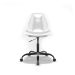 Cadeira de Escitório Secretária Eames Office Transparente e Preta