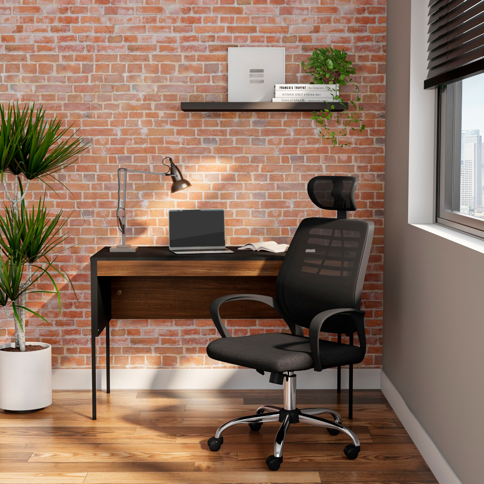 Cadeira de Escritório Diretor Giratória Light Preta