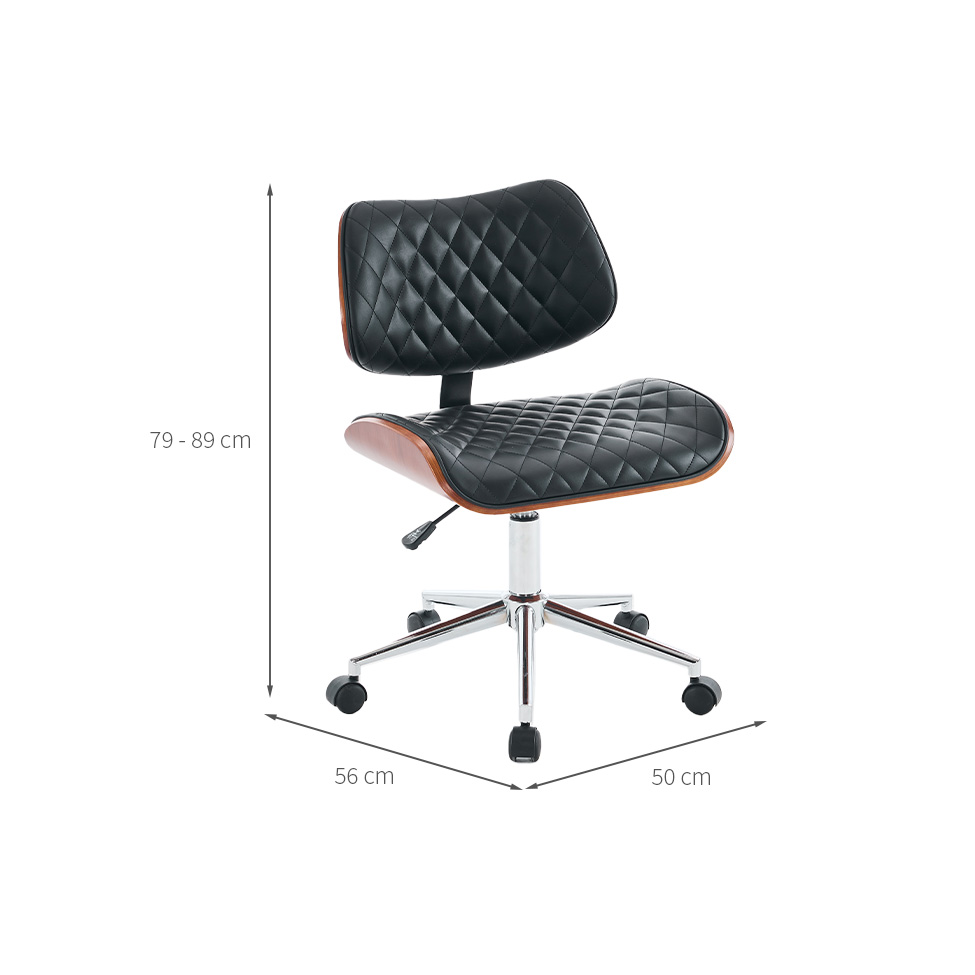 Cadeira de Escritório Giratória Diretor Sória Preta