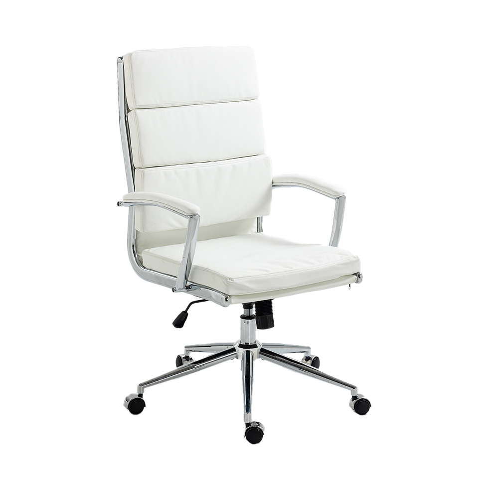 Cadeira de Escritório Giratória Presidente Ágate Branca