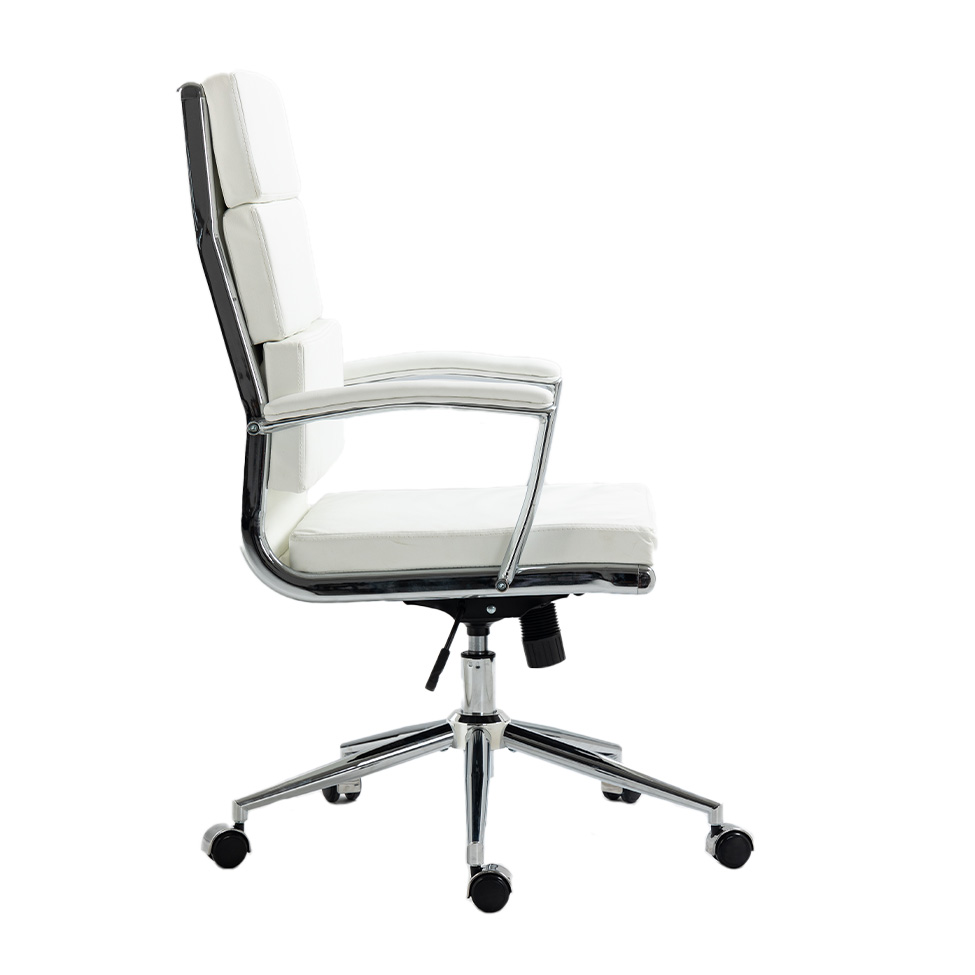 Cadeira de Escritório Giratória Presidente Ágate Branca
