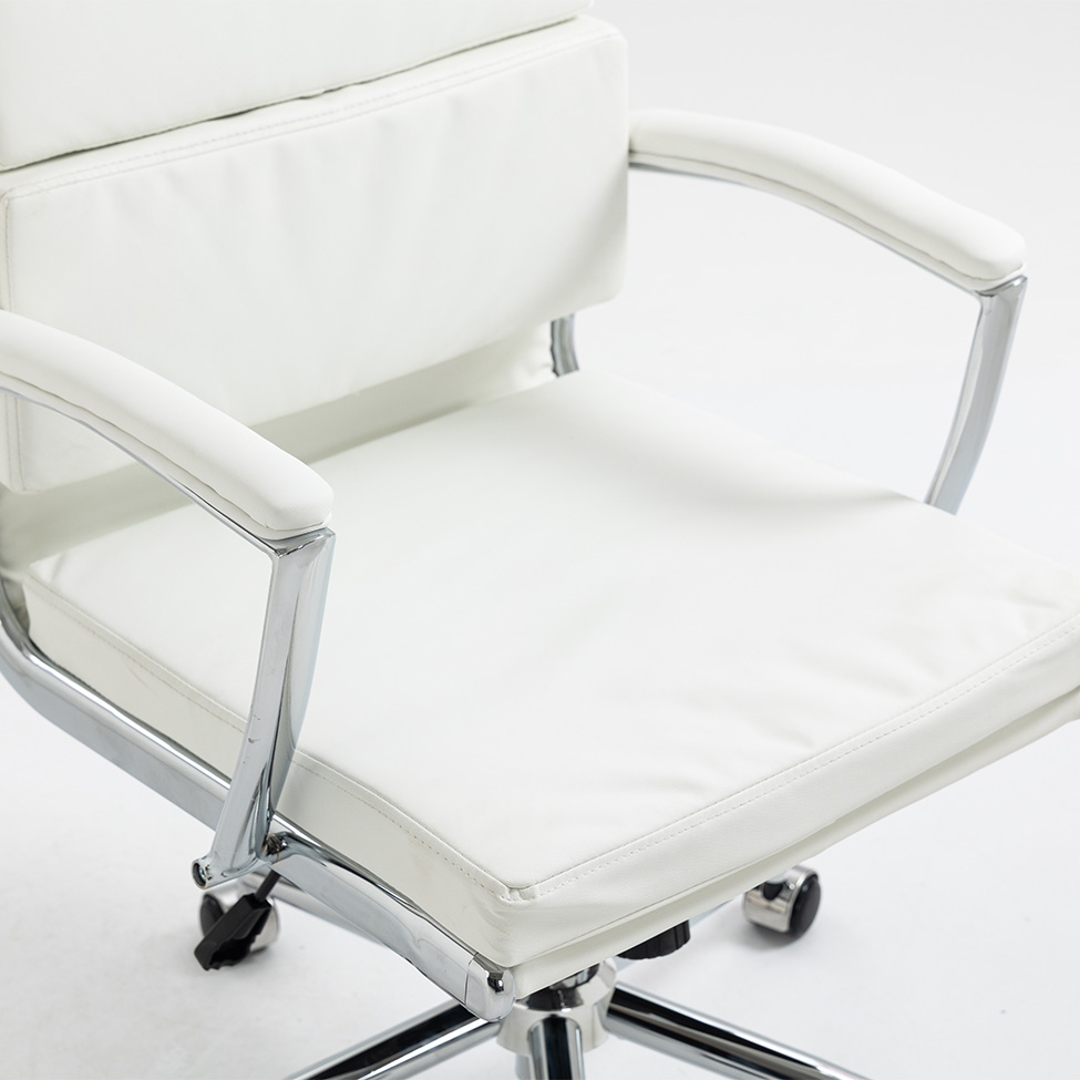 Cadeira de Escritório Giratória Presidente Ágate Branca