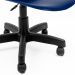 Cadeira de Escritório Secretária Eames Preta e Azul Marinho