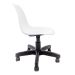 Cadeira de Escritório Secretária Eames Preta e Branca