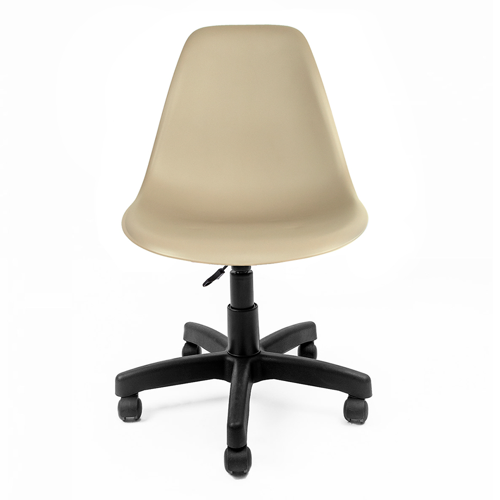 Cadeira de Escritório Secretária Eames Preta e Fendi