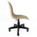 Cadeira de Escritório Secretária Eames Preta e Fendi
