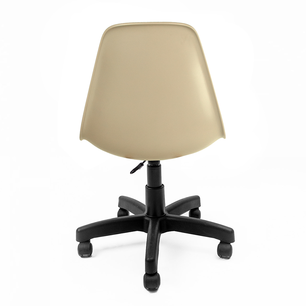 Cadeira de Escritório Secretária Eames Preta e Fendi