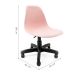Cadeira de Escritório Secretária Eames Preta e Rosa
