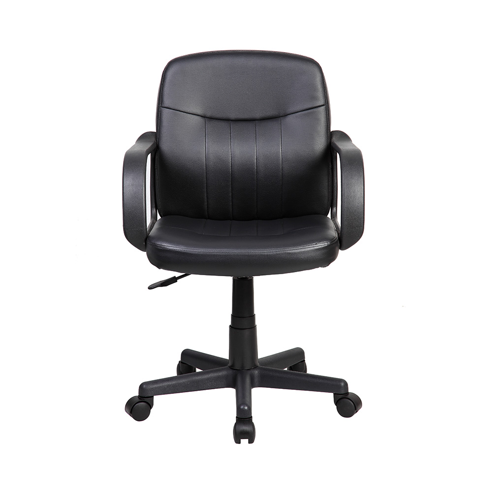 Cadeira de Escritório Secretária Giratória Clean Preta