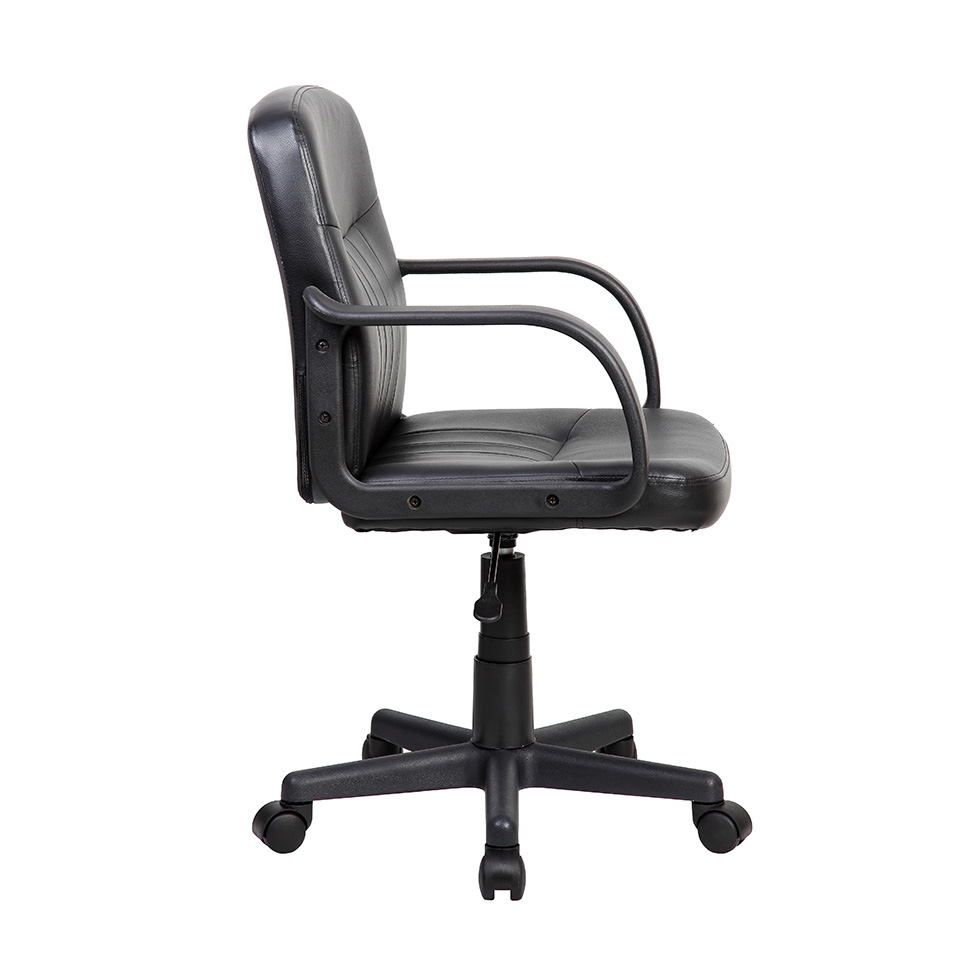 Cadeira de Escritório Secretária Giratória Clean Preta